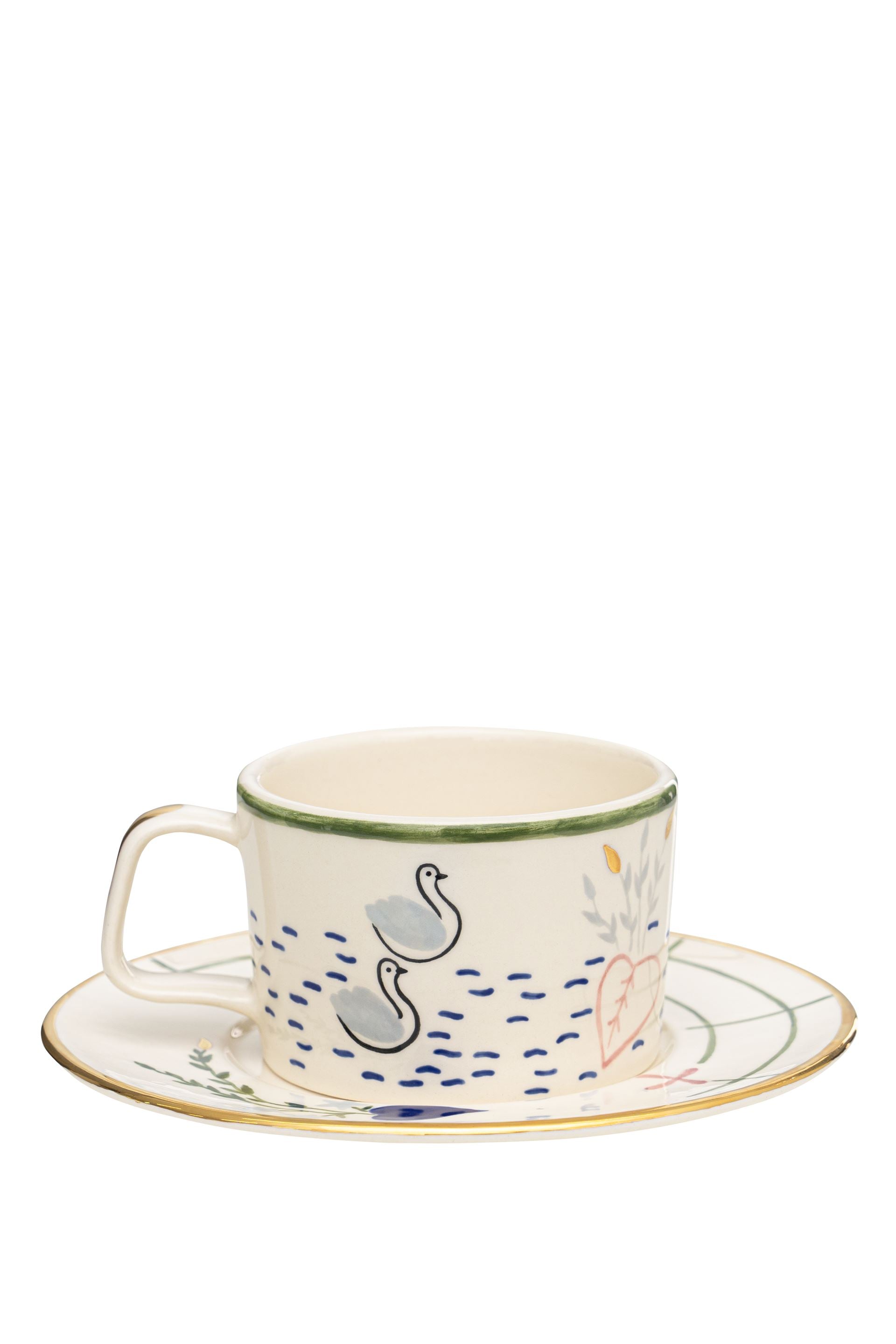 Tea Cup and Saucer Set Pond