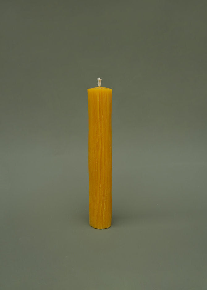 Small Tree-Texture Beeswax Candle