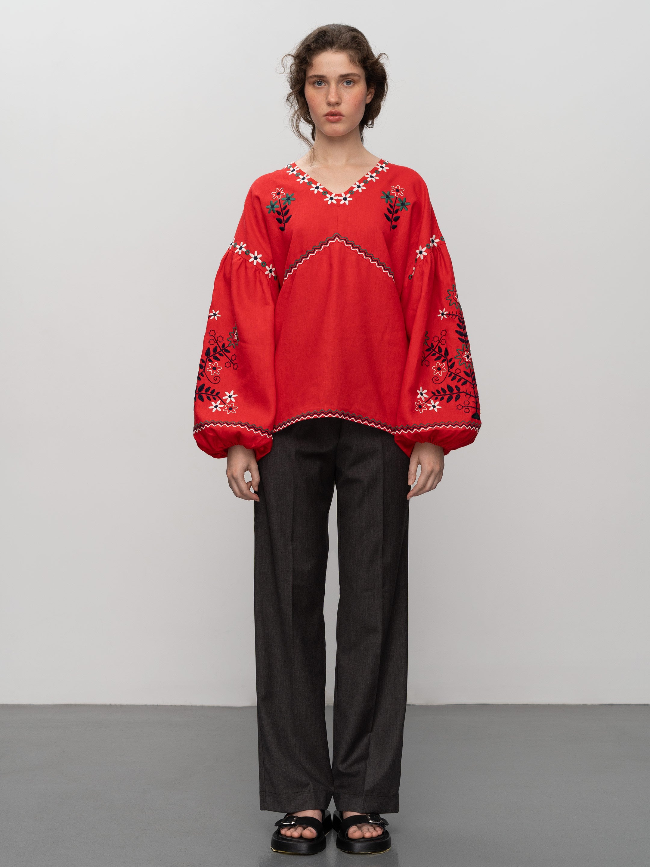 Сорочка «Обрій» червона