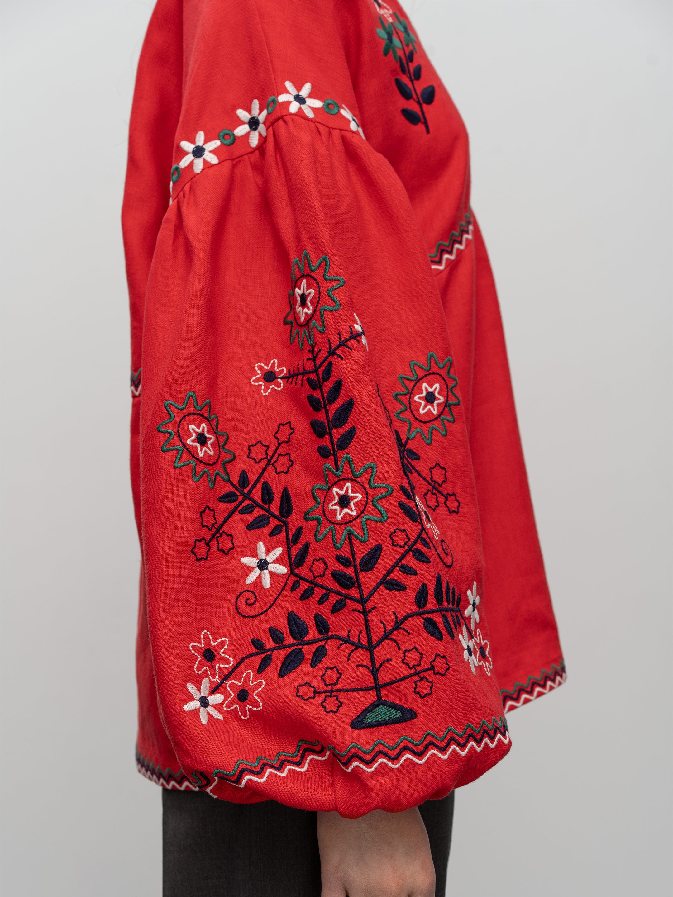 Сорочка «Обрій» червона