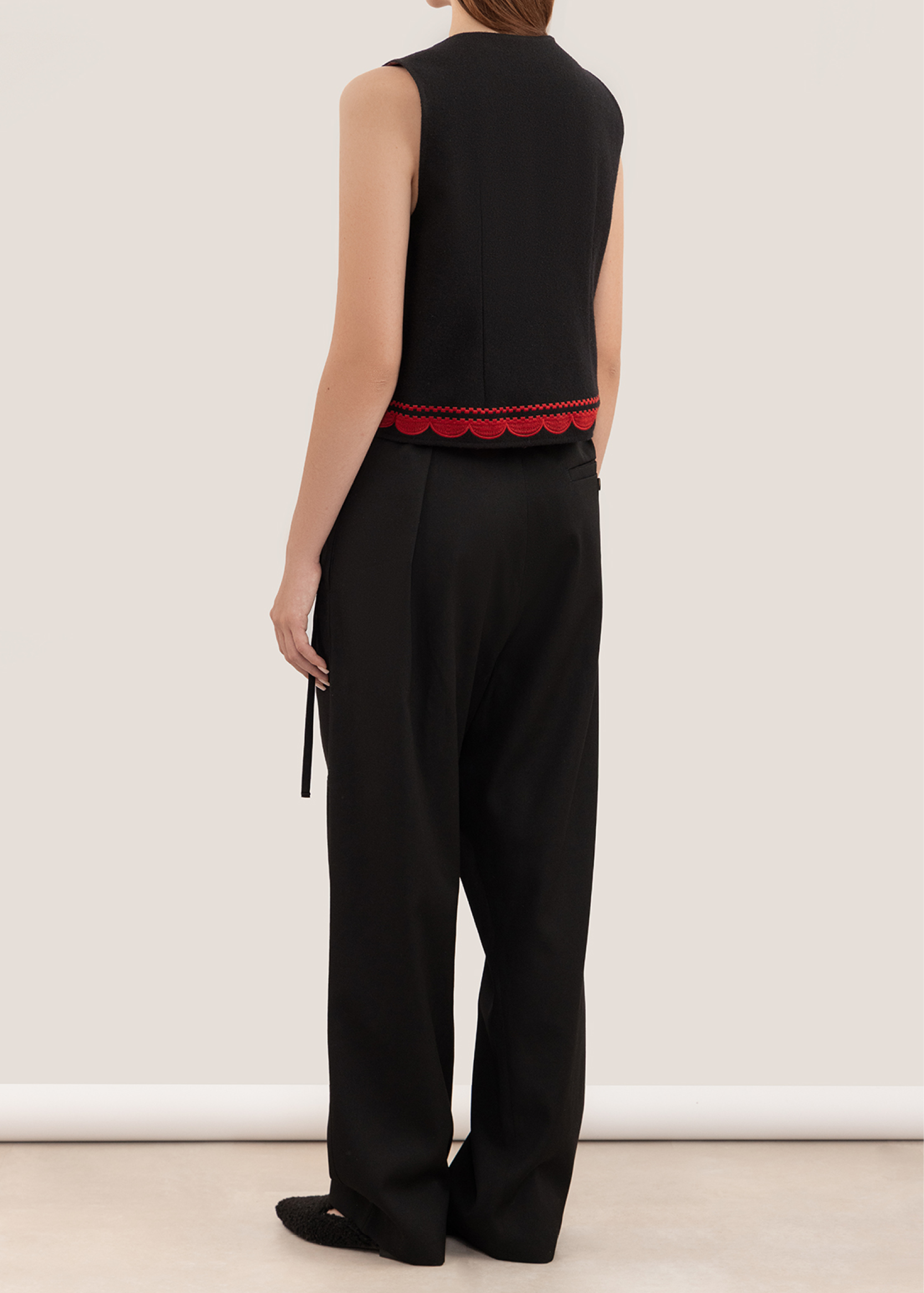 Wool keptar (vest) “Zharyna” (Ember)