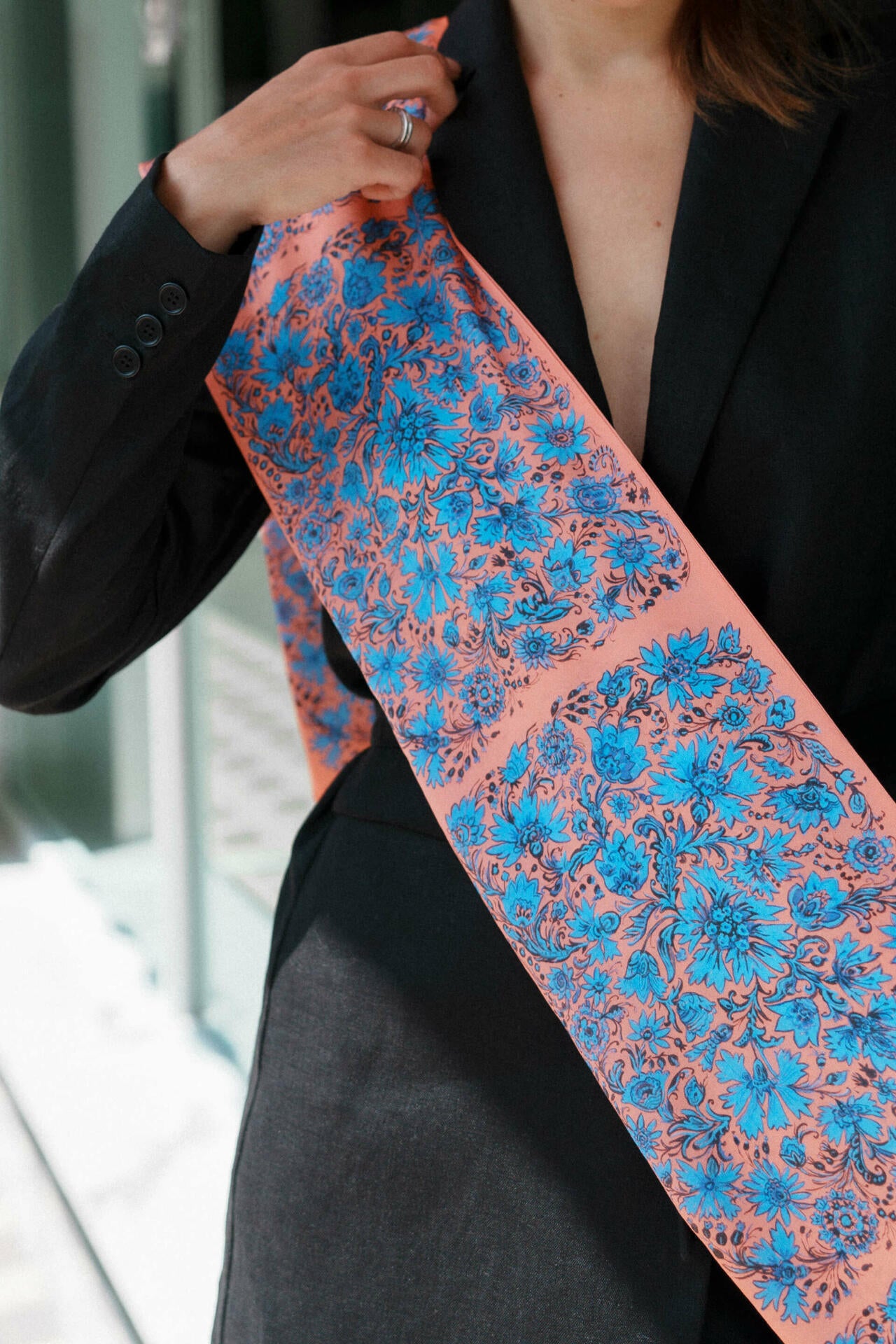 Silk twillie "Cornflowers"