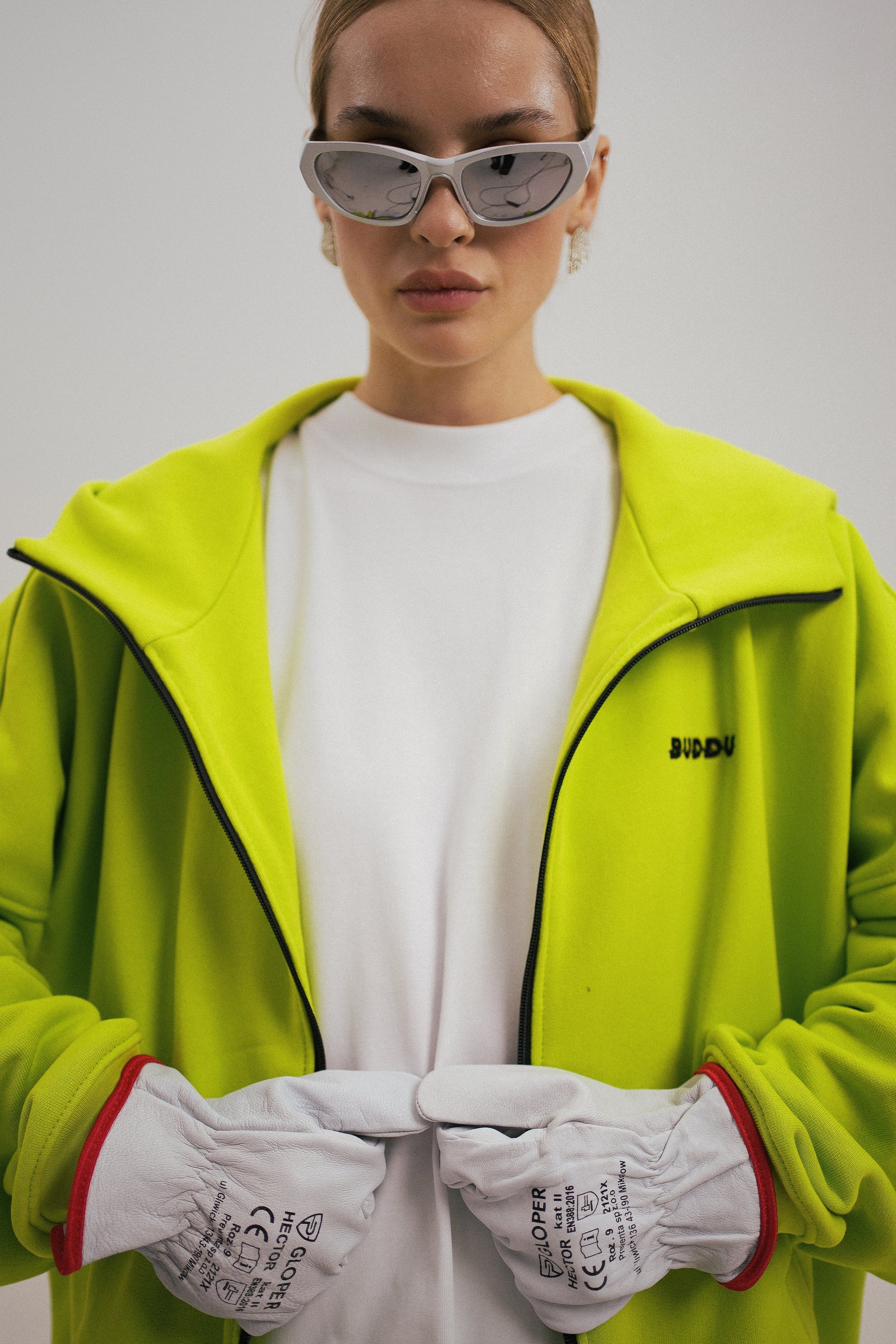 Suit with zip-hoodie "Lime"