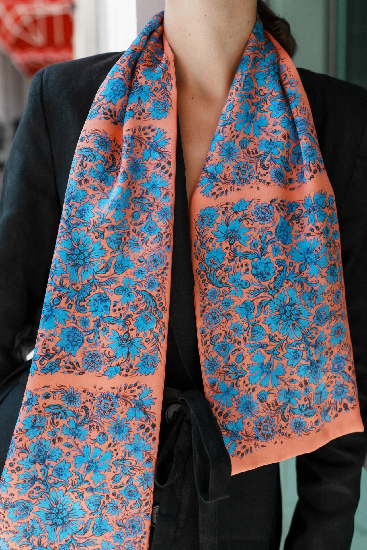 Silk twillie "Cornflowers"