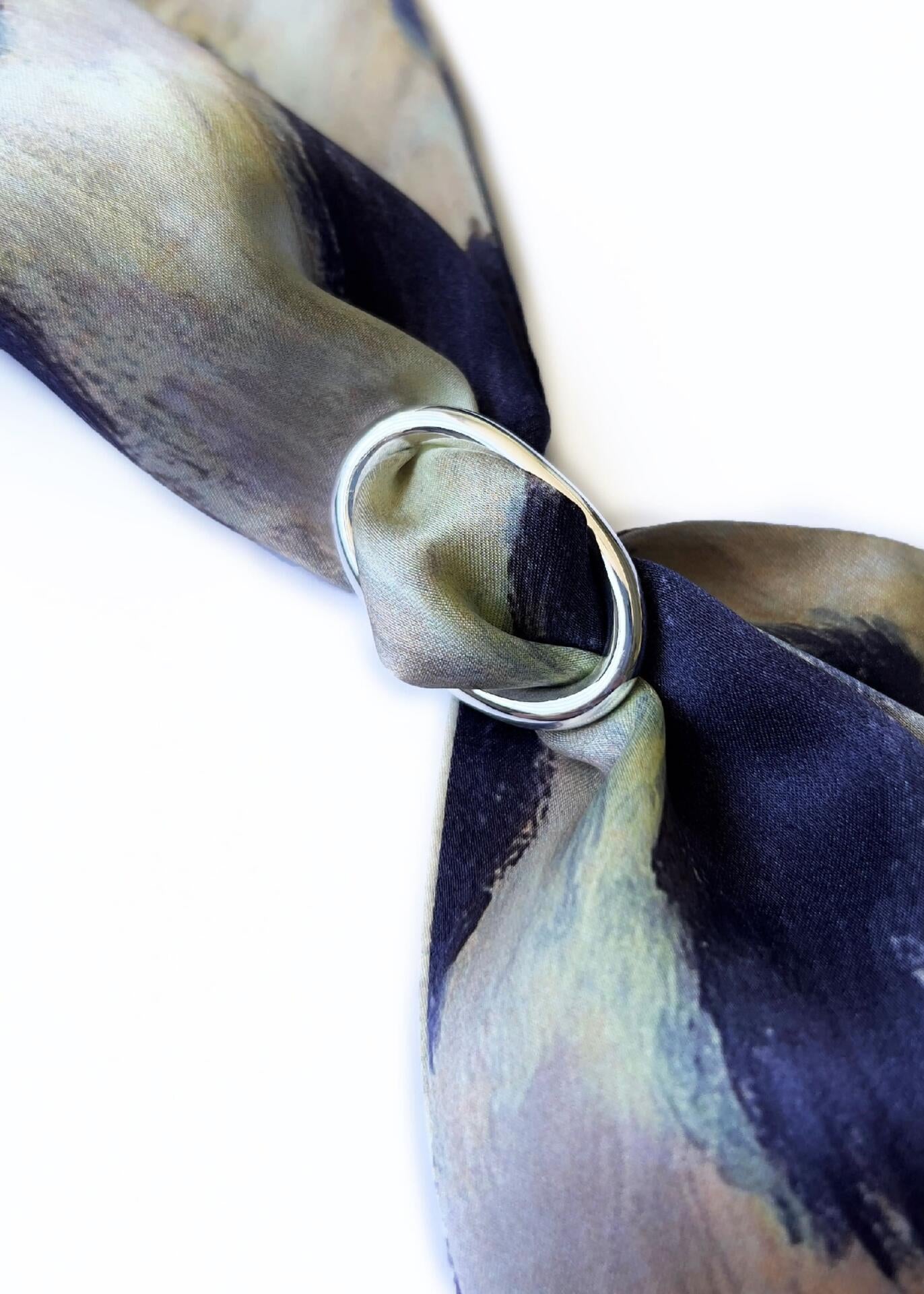 Ring for a scarf silver