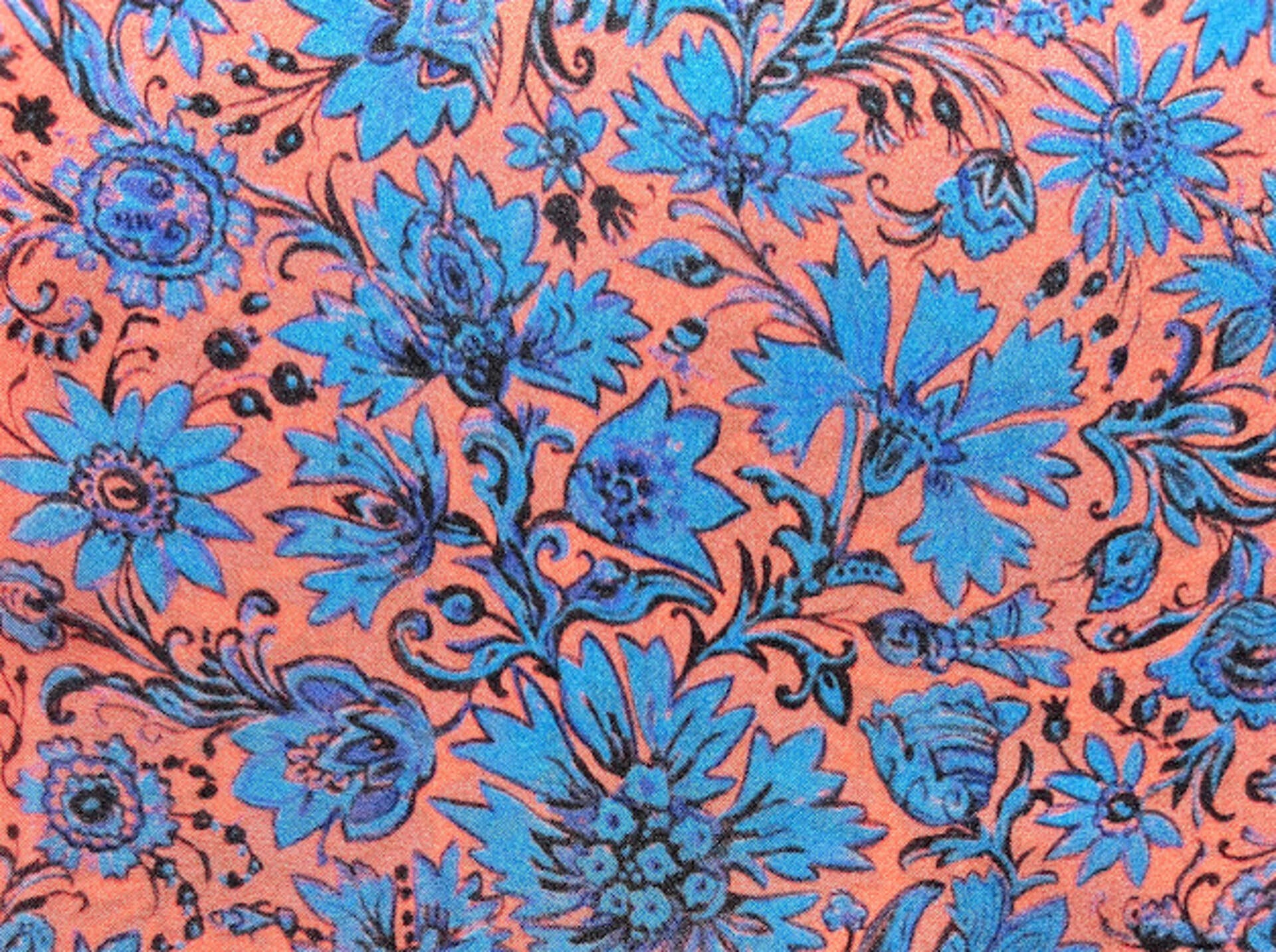 Silk twillie "Cornflowers"