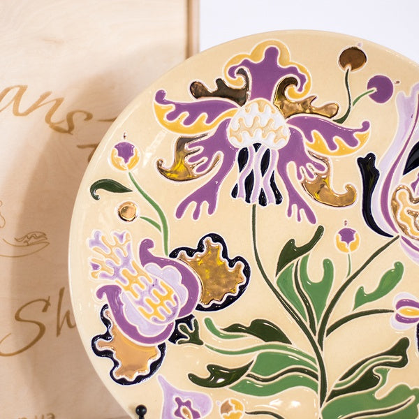 Plate HETMANS'KA purple with gold