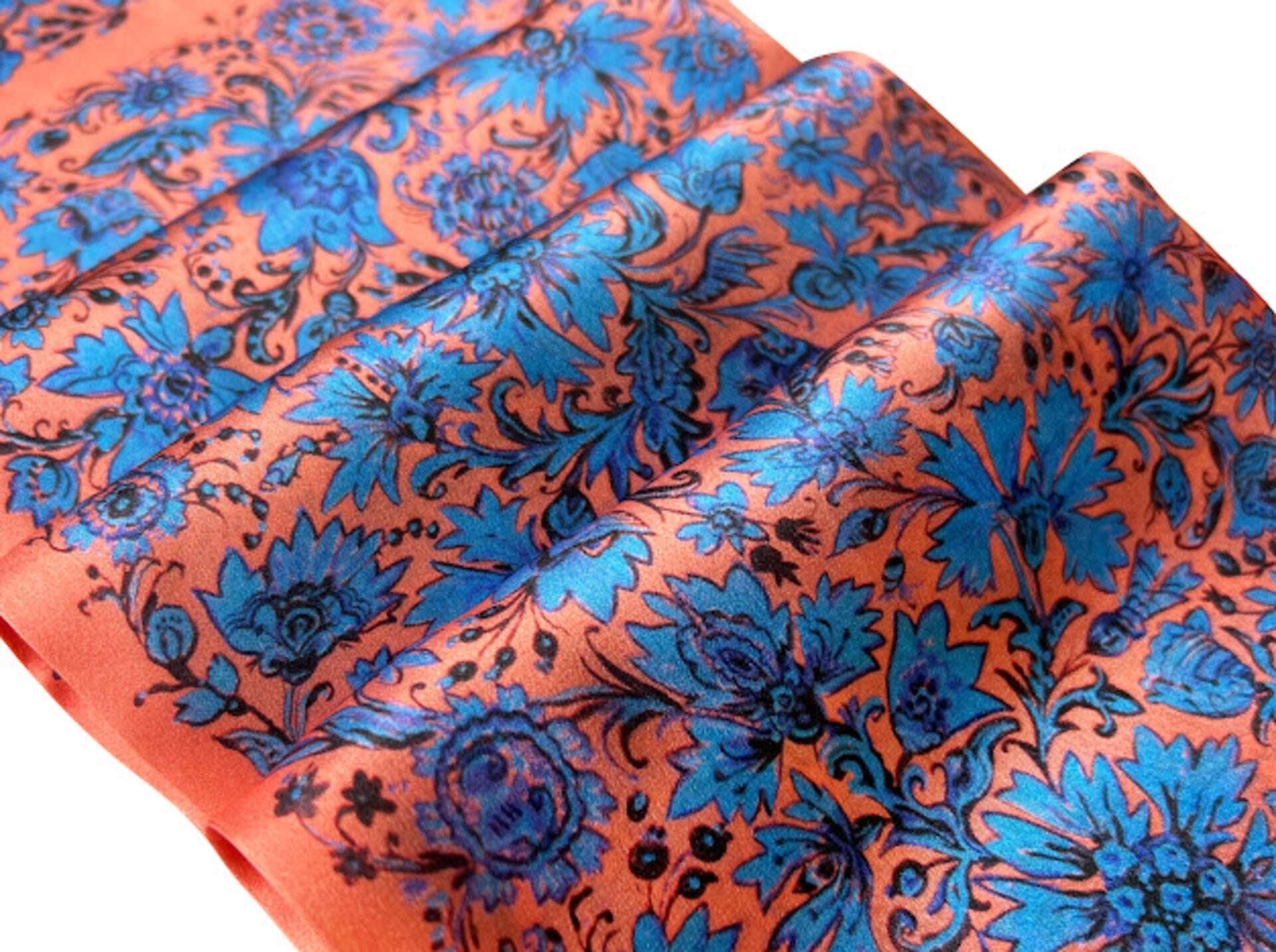 Silk twillie "Cornflowers"