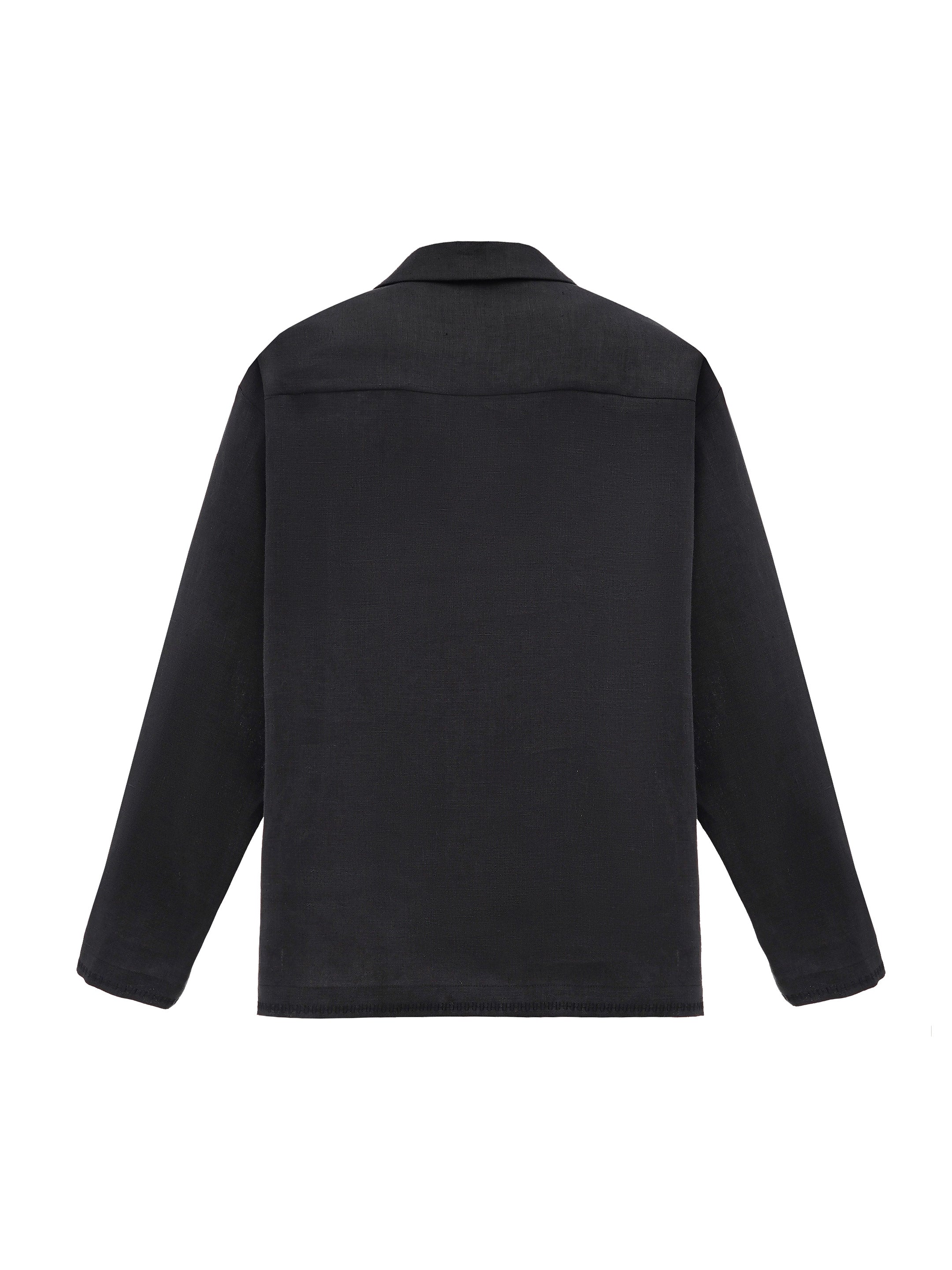 Black shirt with matching embroidery "Hlid"