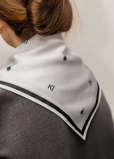 "My Kyiv. КЇ" Scarf (Minimalist/White)