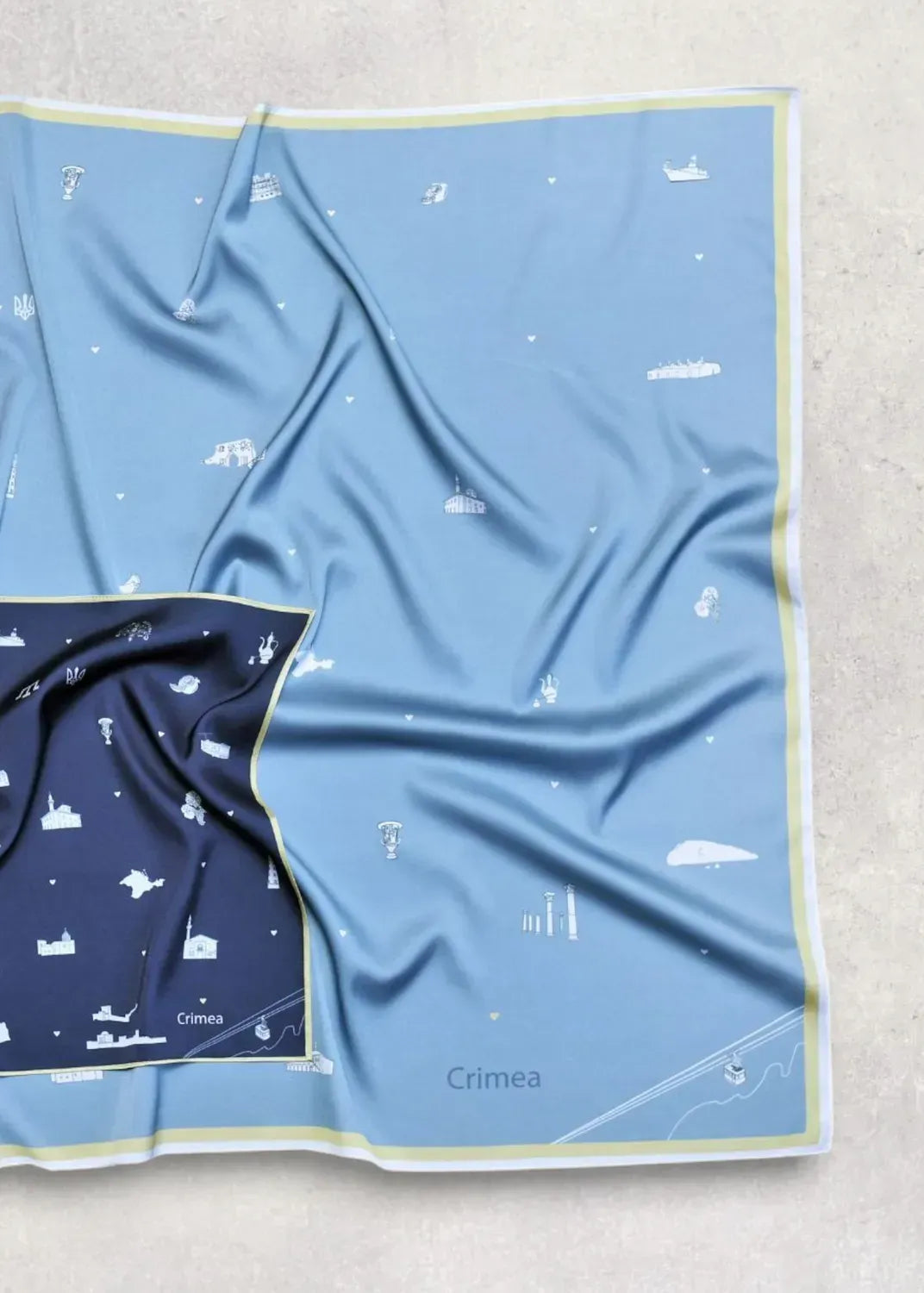 "My Crimea" Scarf (Sky blue)