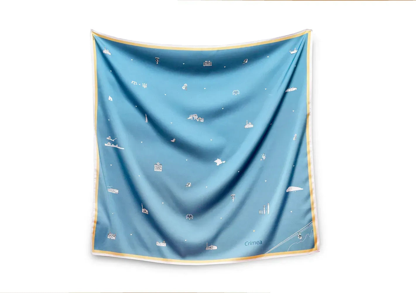 "My Crimea" Scarf (Sky blue)