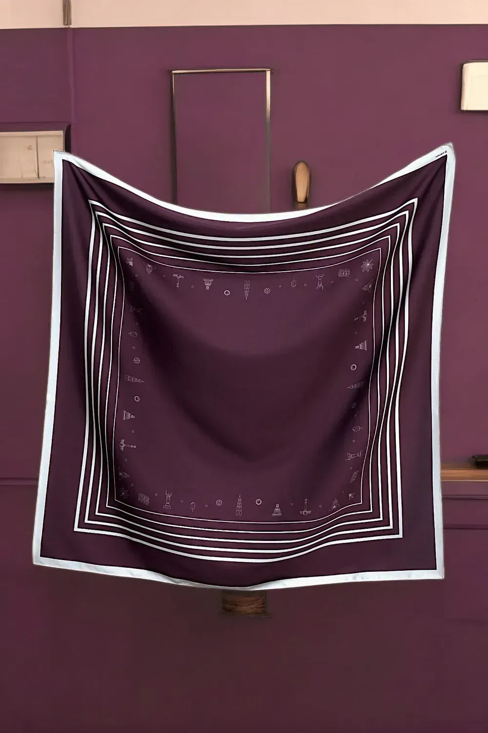 "My Kyiv" Scarf (Burgundy)