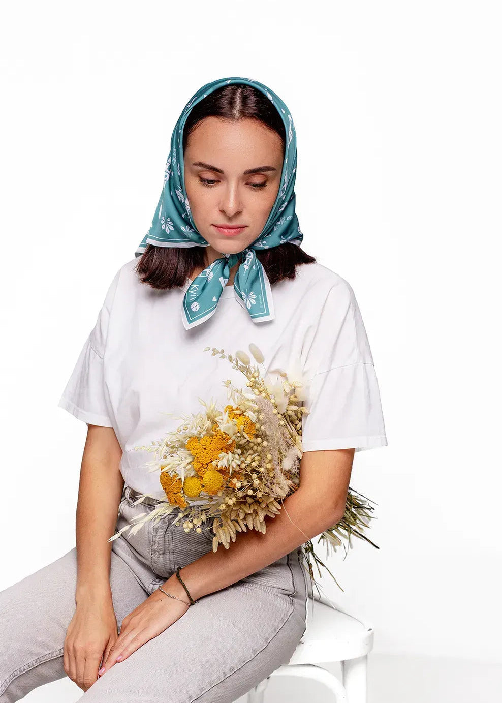 "My Kyiv" Scarf (Emerald)