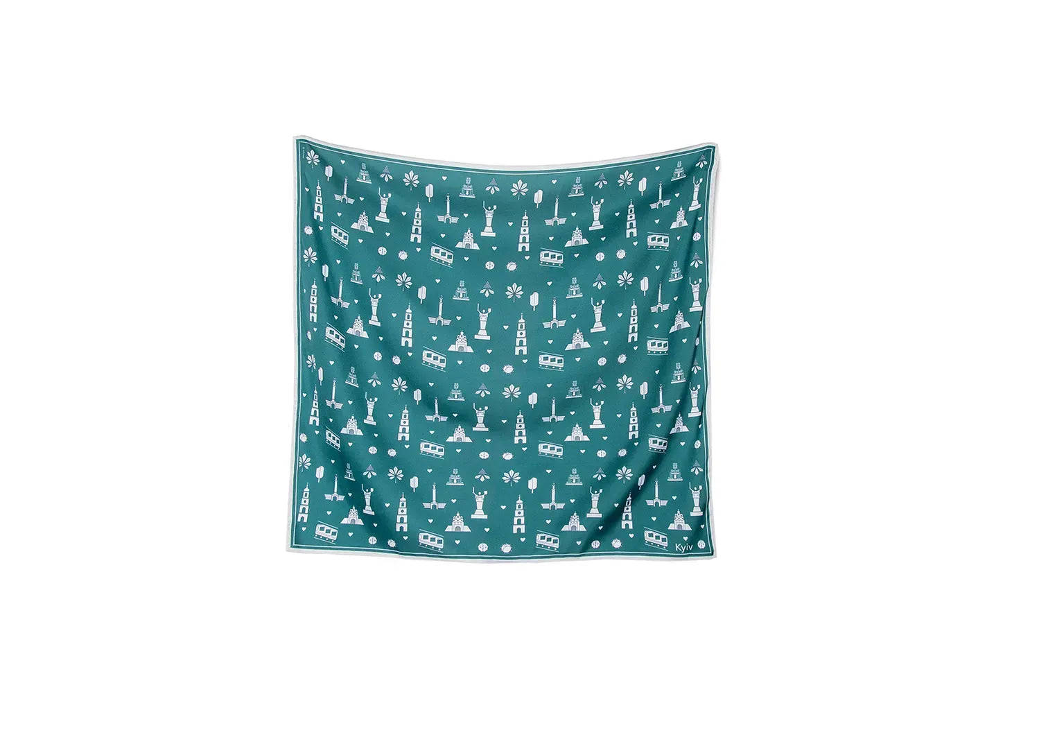 "My Kyiv" Scarf (Emerald)