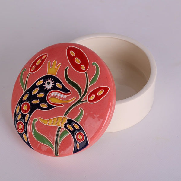 Ceramic casket "Zodiac ZviroKroot" Snake