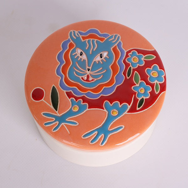 Ceramic box "Zodiac ZviroKroot" Tiger