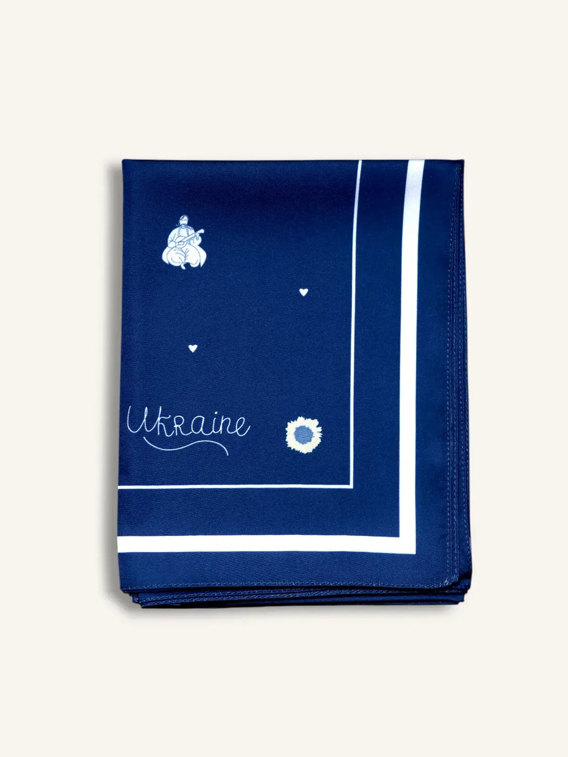 "Peaceful Ukraine" Scarf (Dark blue)