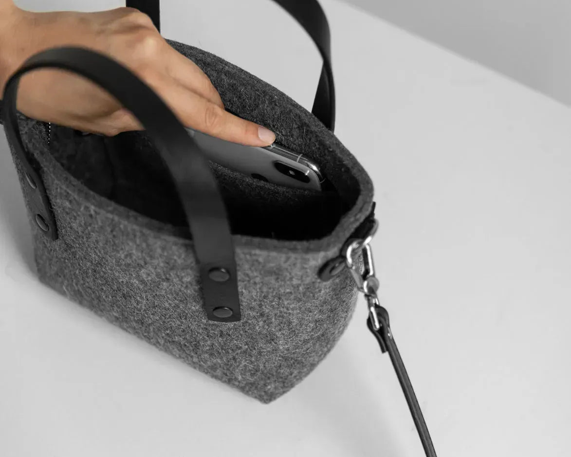 Crossbody Tote Bag S, Graphite