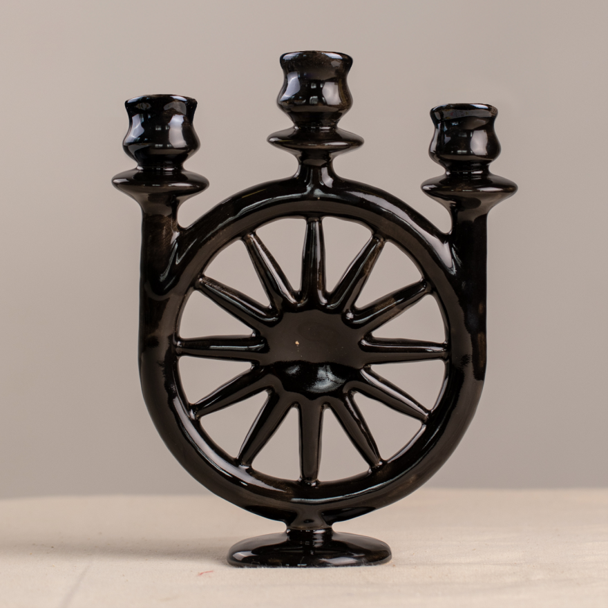 Stellar triple cande holder black