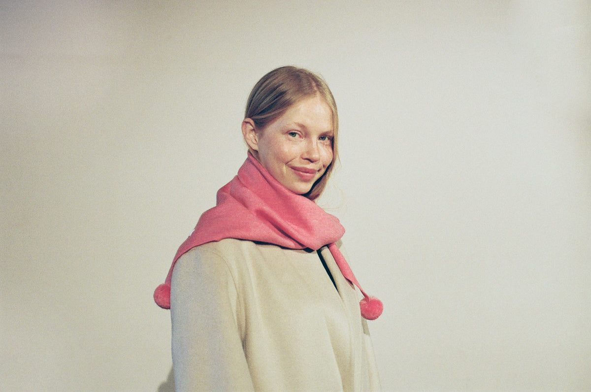 Pupu Merino Scarf in Cotton Candy