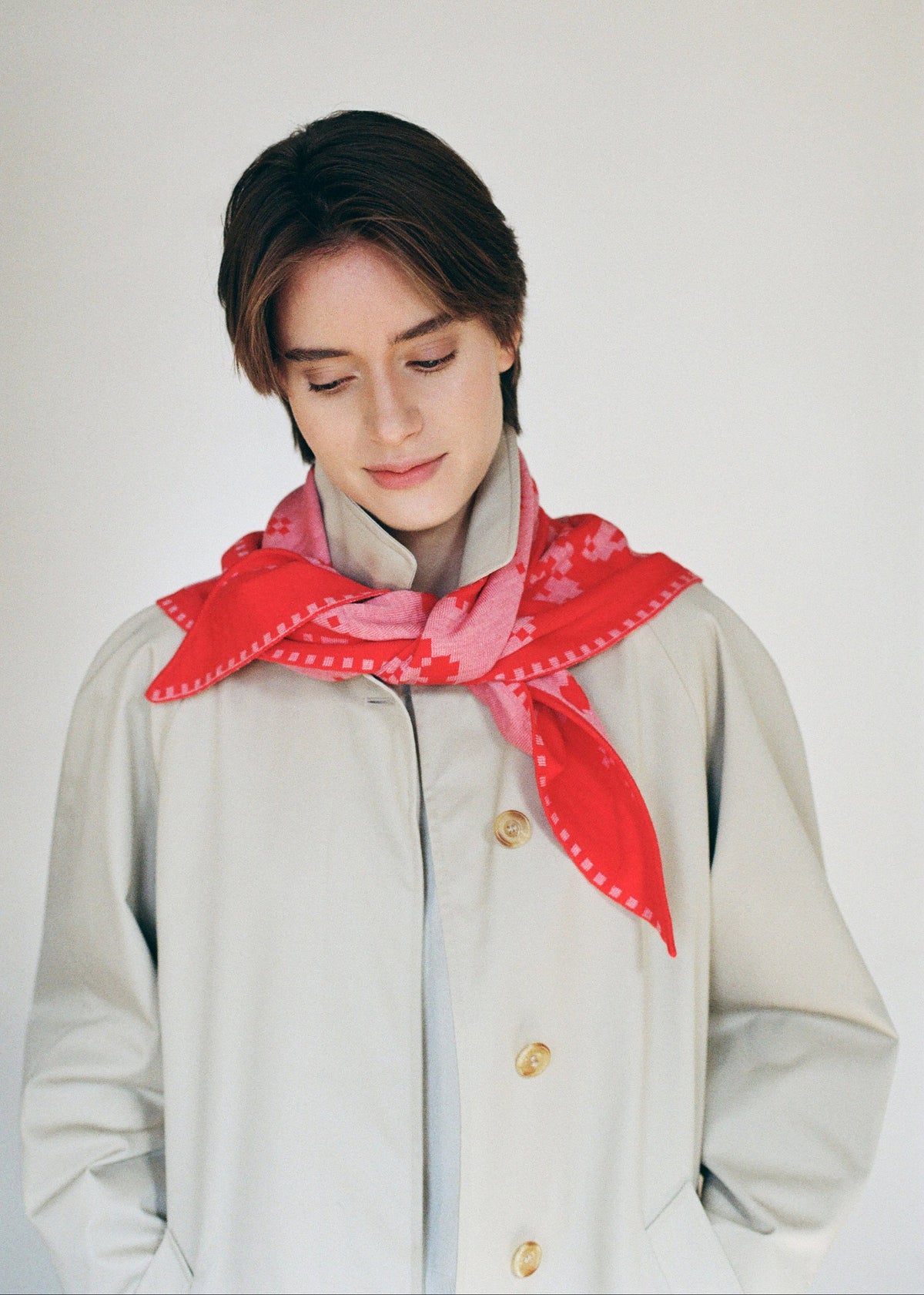 Garden Scarf in Wild Rose