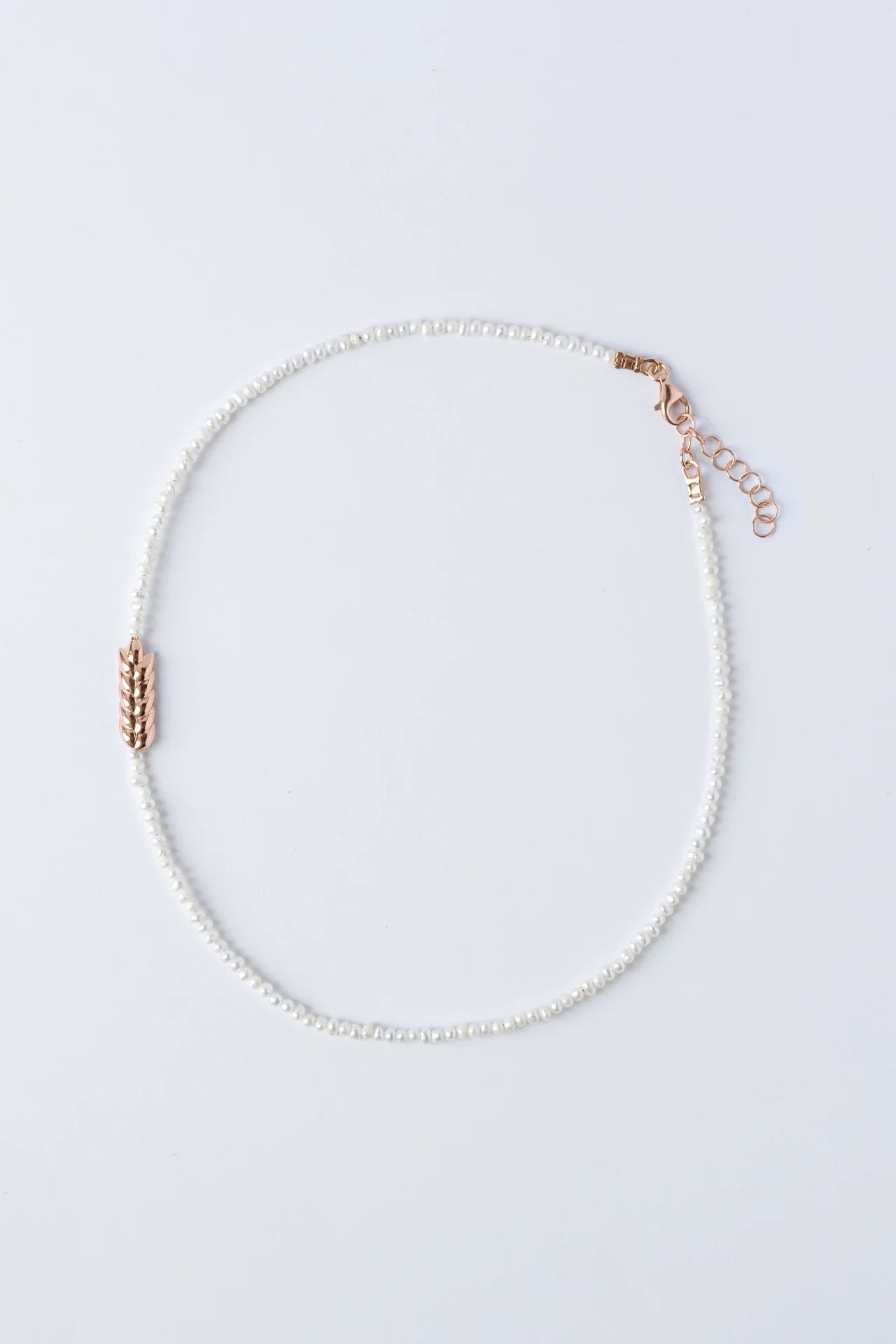 Choker "Morning dew" rose gold