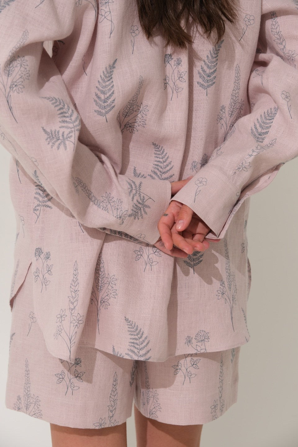 Printed shirt with cuffs