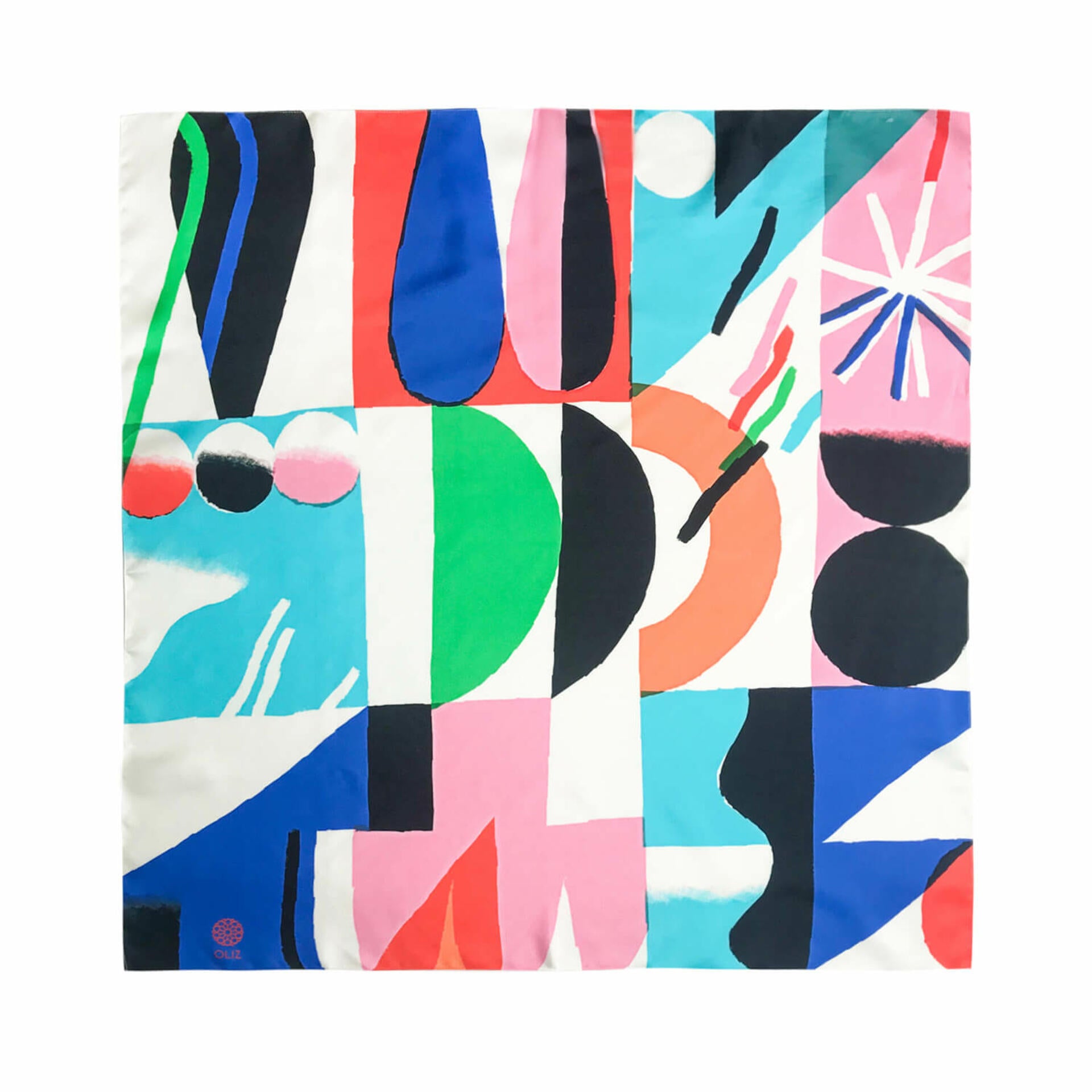 Silk scarf "Kaleidoscope No. 2"