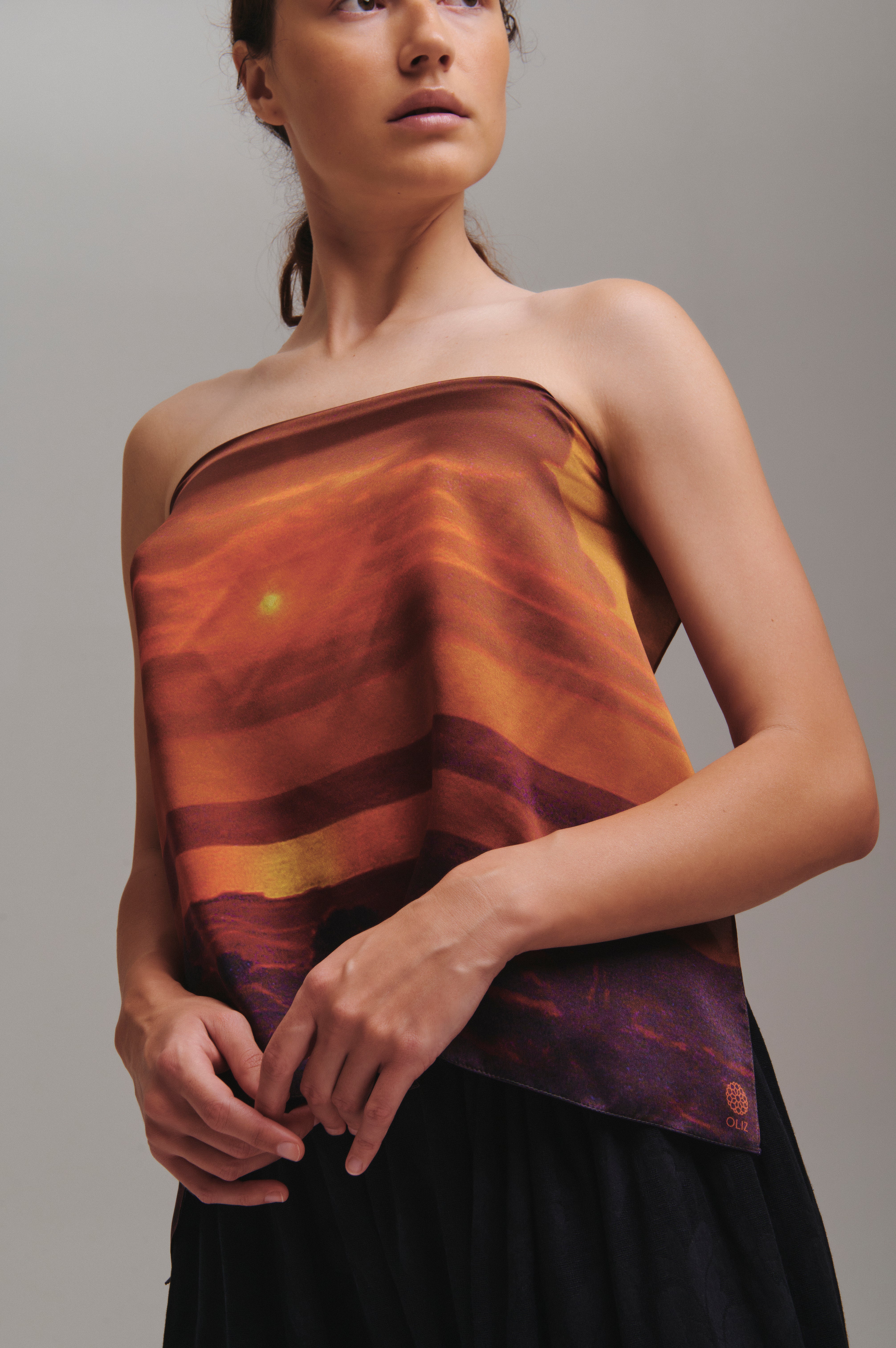 UNITED24 & OLIZ: silk scarf "Archip Kuindzhi"