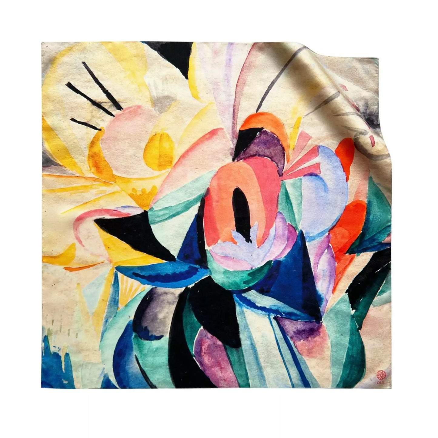 Silk scarf “Composition”