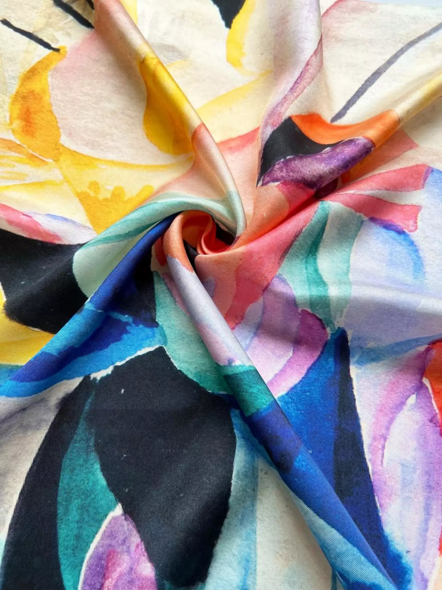 Silk scarf “Composition”