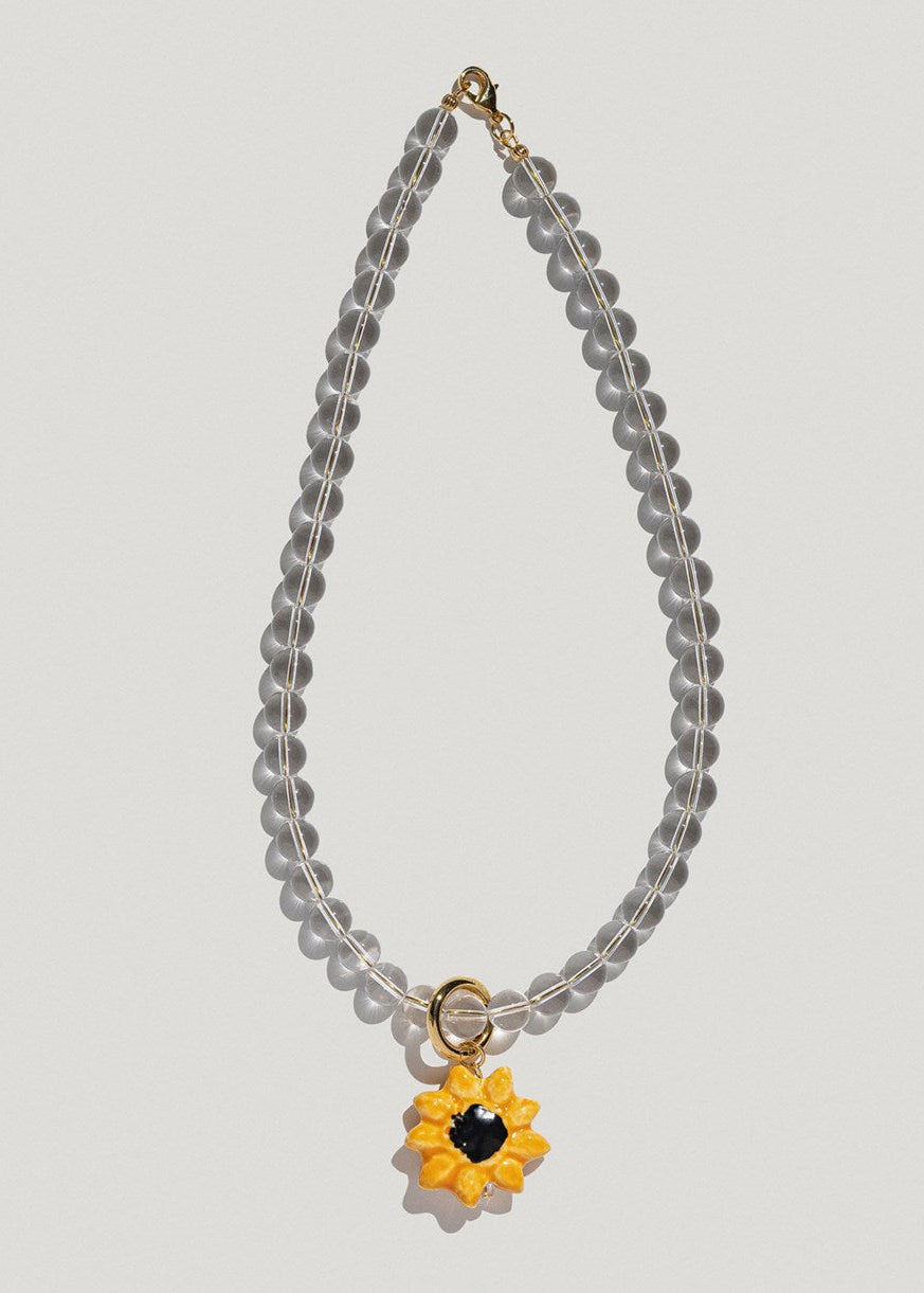 Necklace "Polysk" sunflower