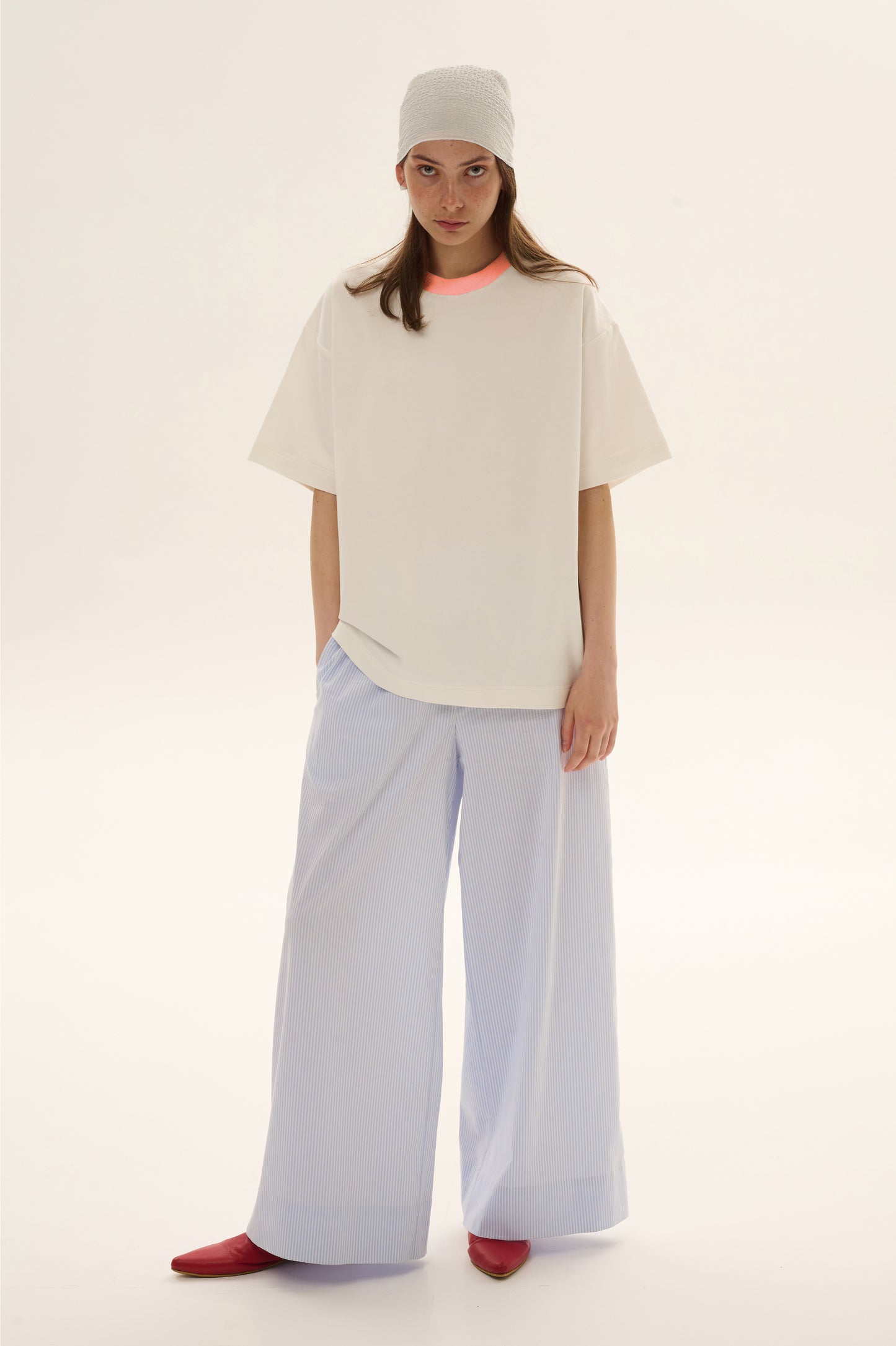 Maxi t-shirt with head scarf