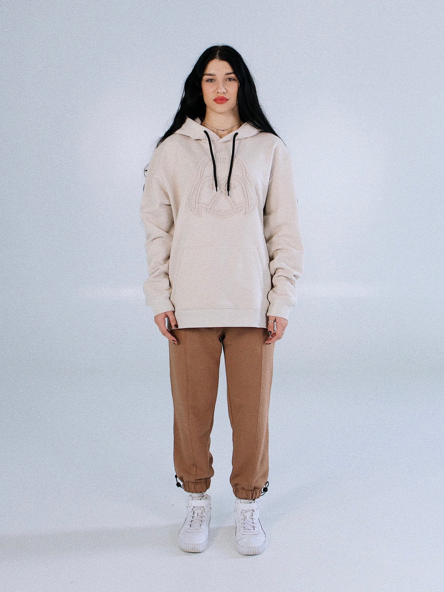 Hoodie "DUCK SIDE" beige