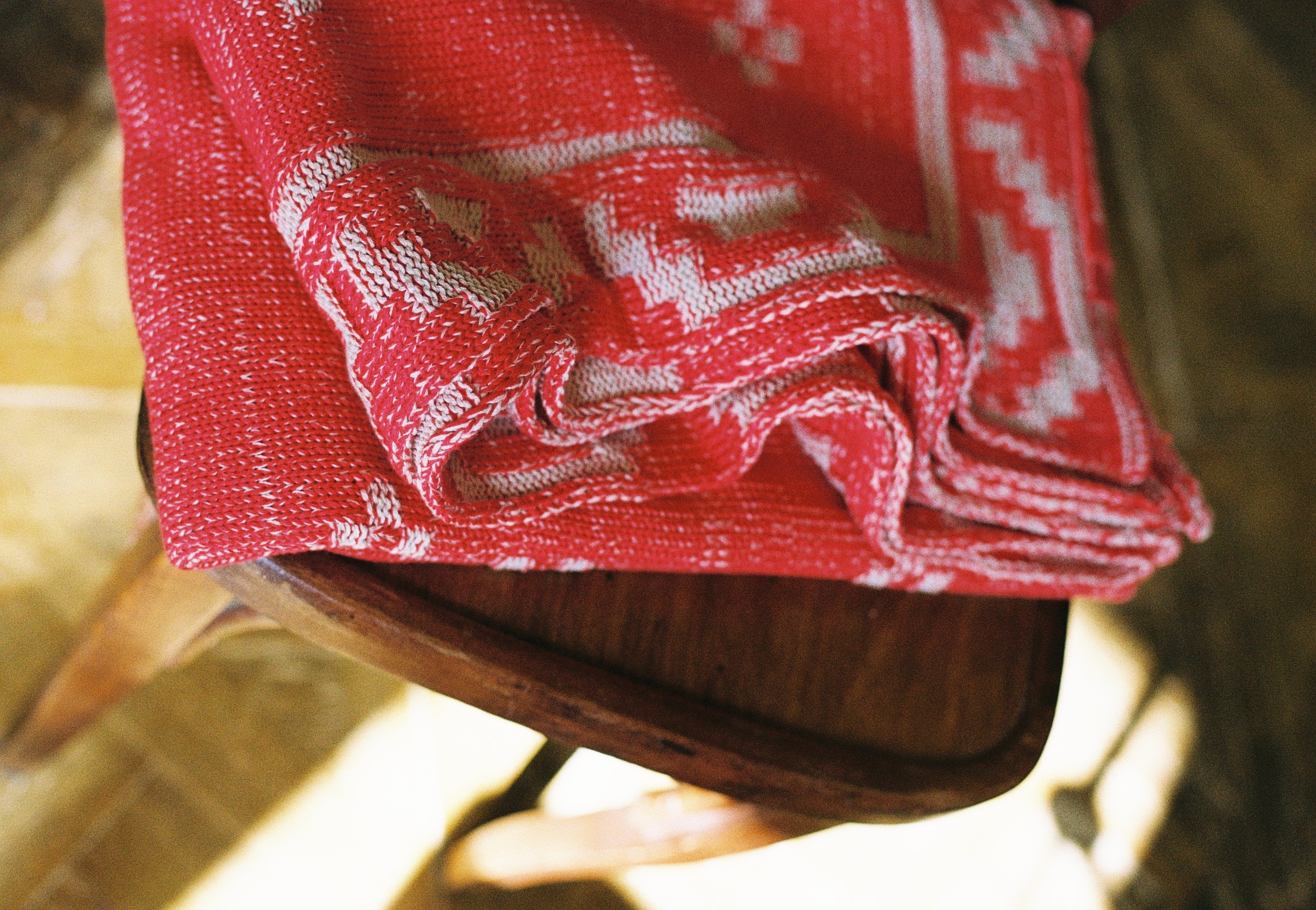 Shepherd`s Purse Blanket (Poppy Red / Chalk Stone)