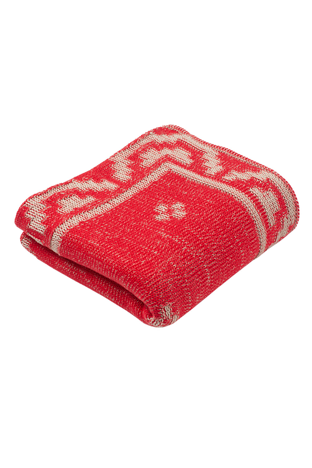 Shepherd`s Purse Blanket (Poppy Red / Chalk Stone)