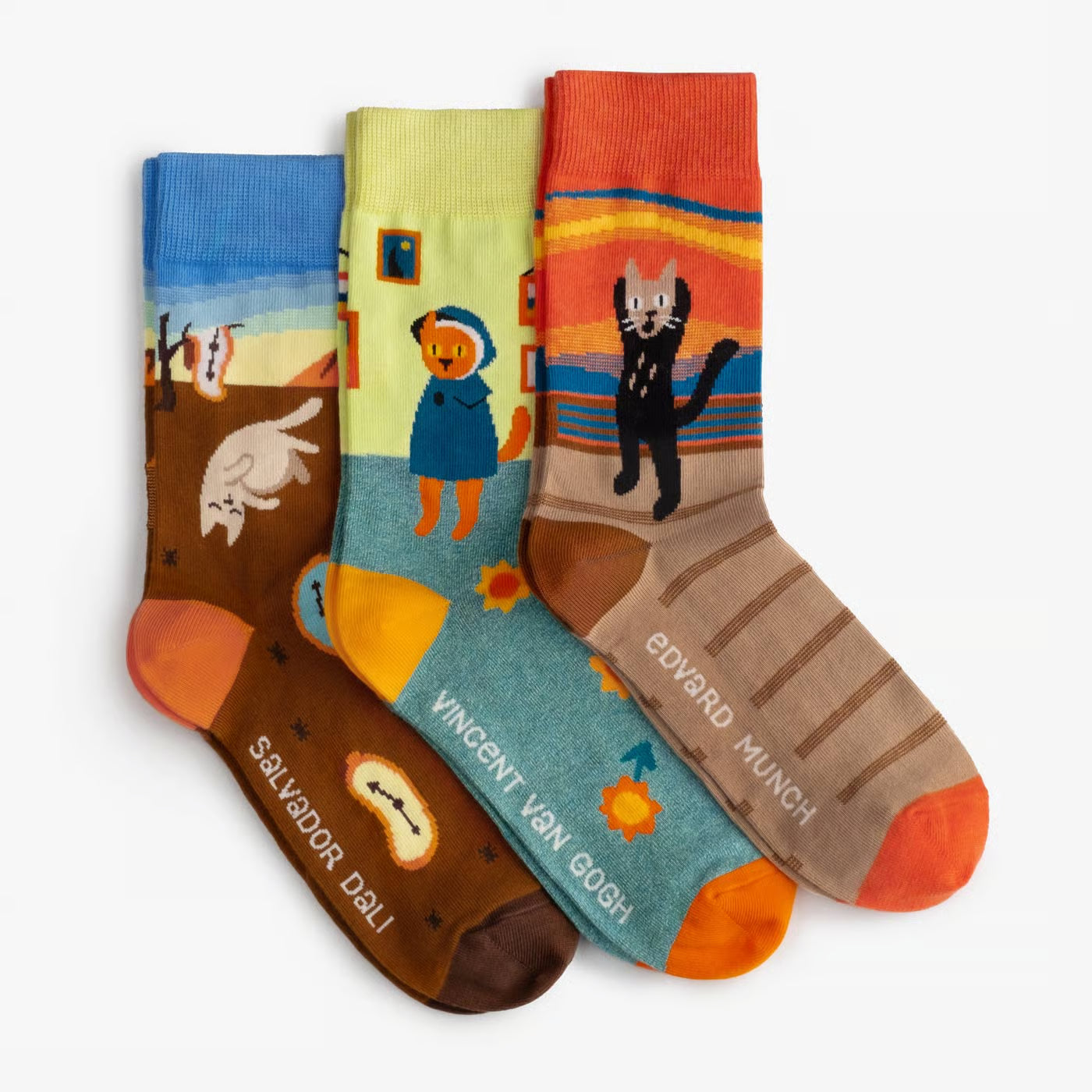 Cat Art Socks 3-Pack