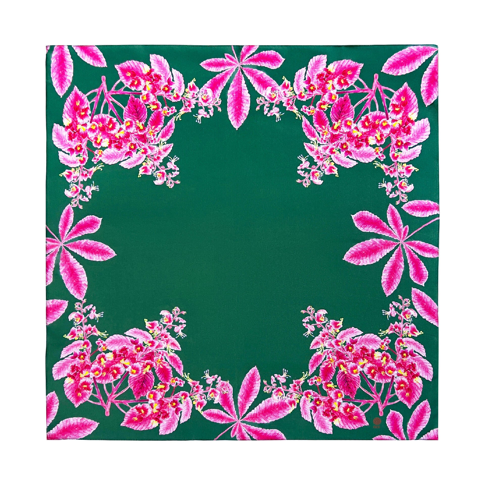 Scarf "Chestnuts" green