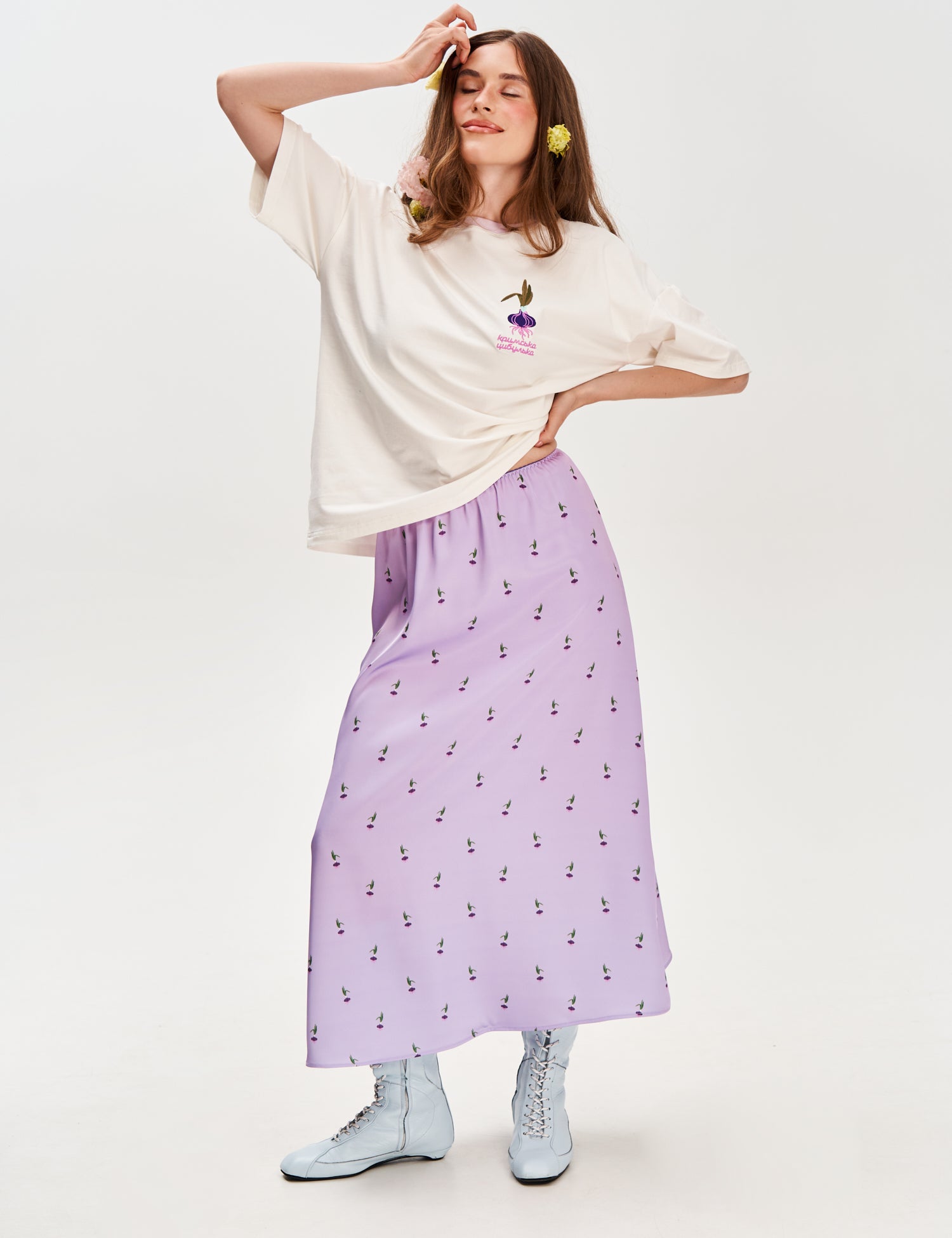 Crimean Onion Printed Skirt