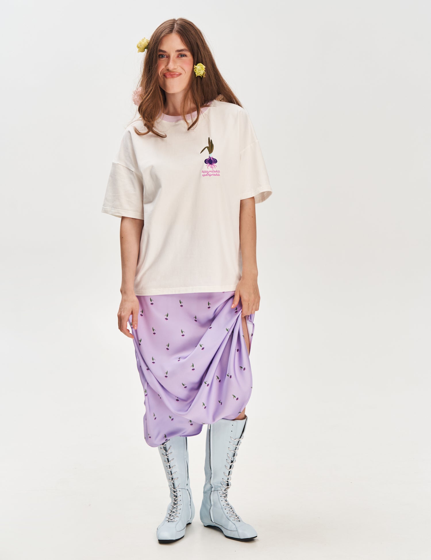 Crimean Onion Printed Skirt