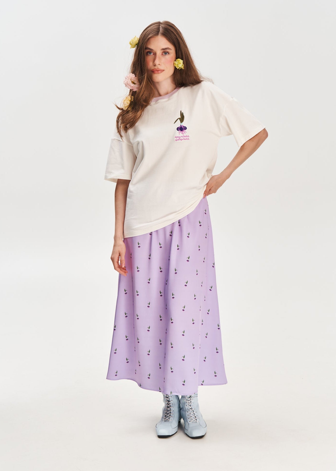Crimean Onion Printed Skirt