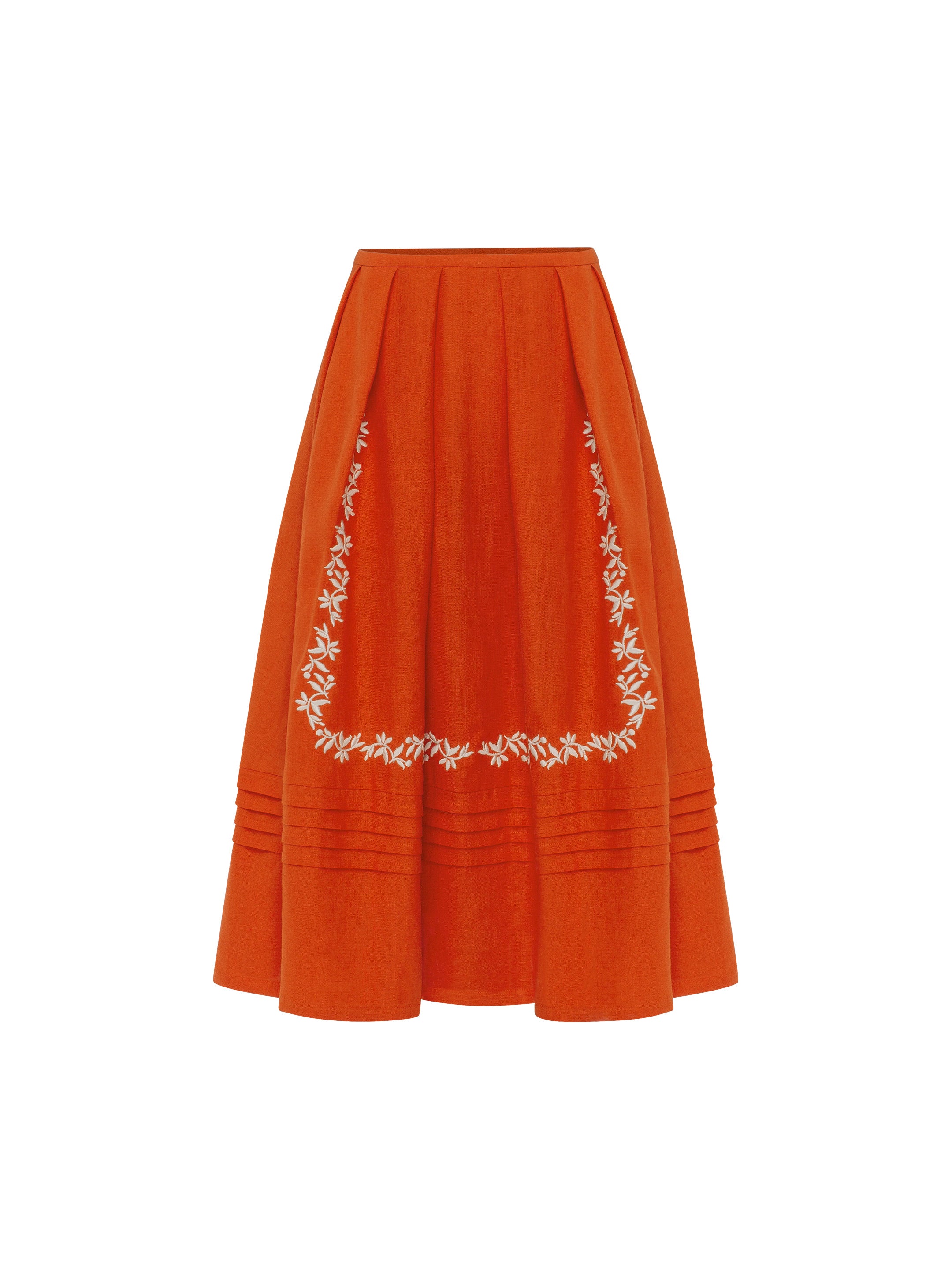 Linen embroidered skirt  “Burshtyn”