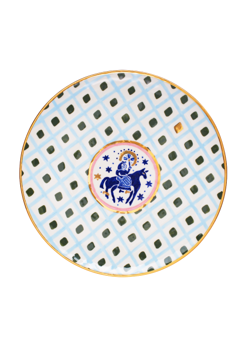 Plate with Horsewoman