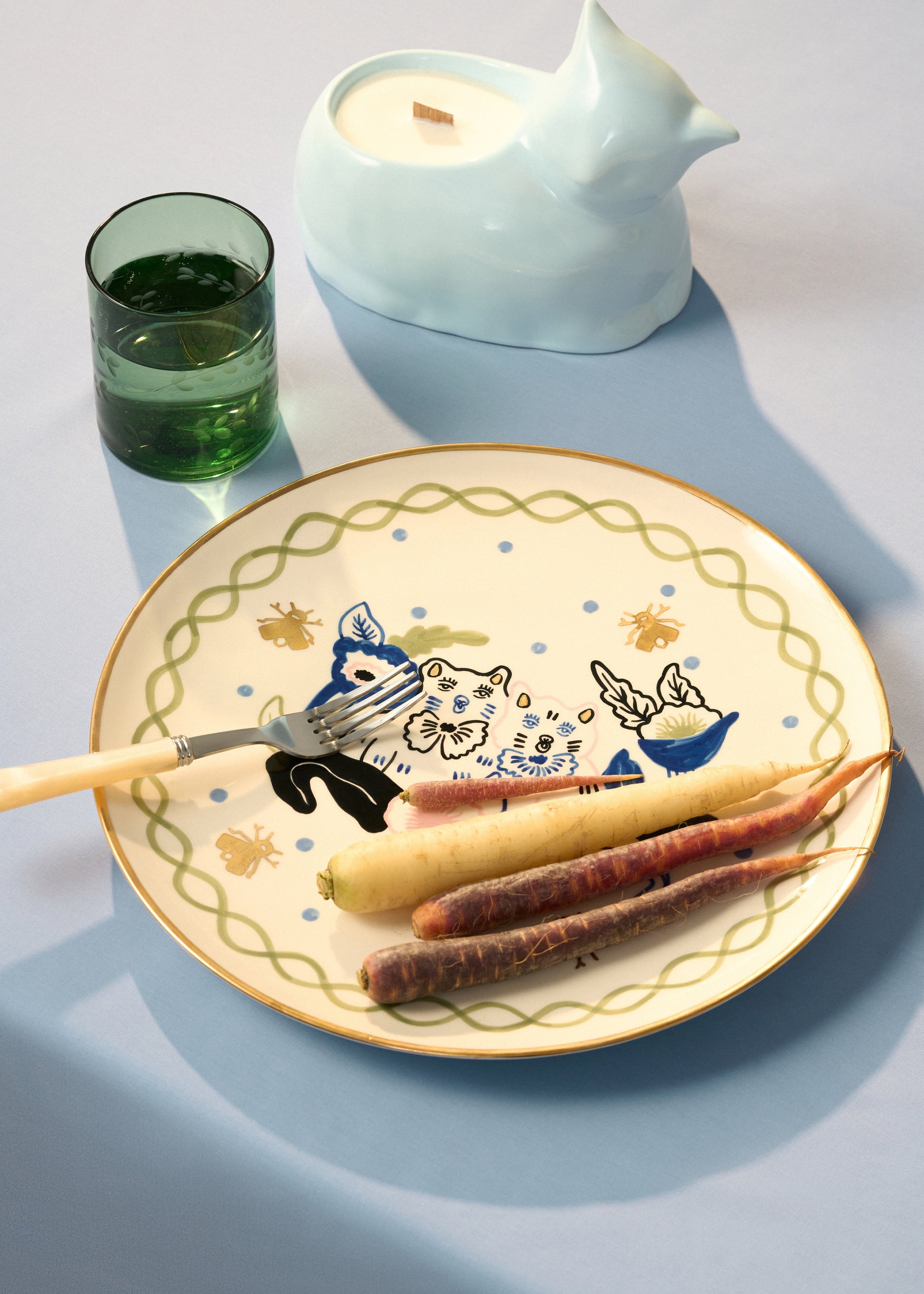 Kitties Round Plate