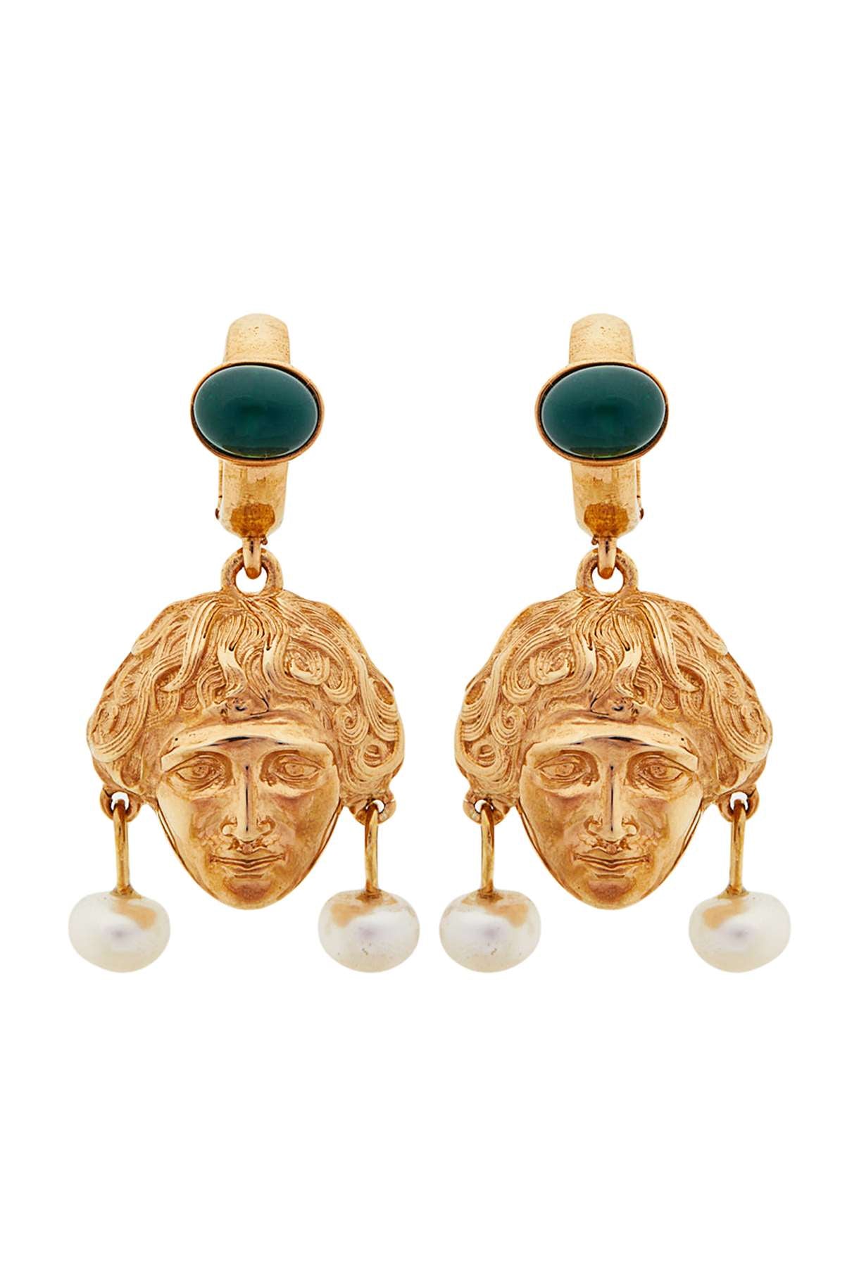 Earrings "Atlas" heads