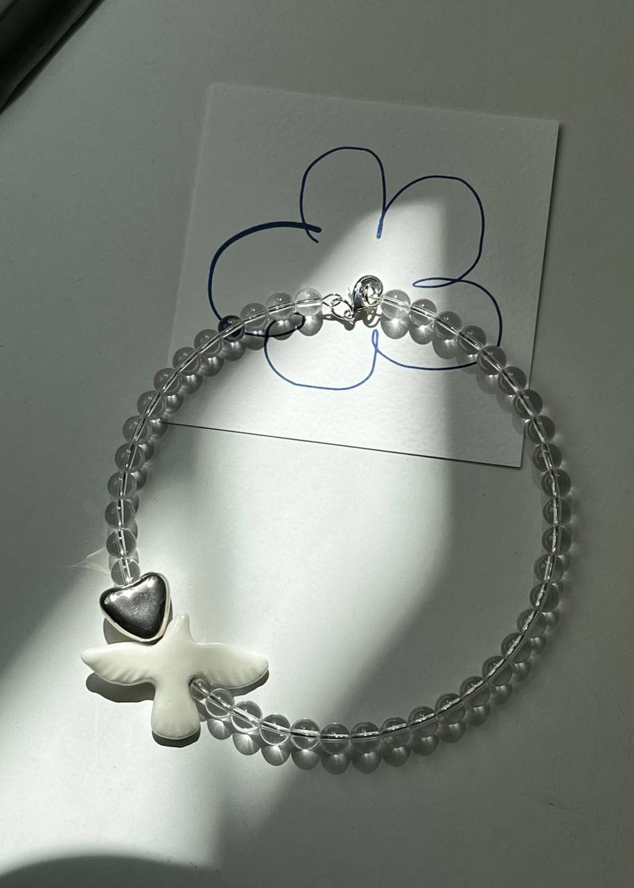 Necklace "Skarb" with crystals