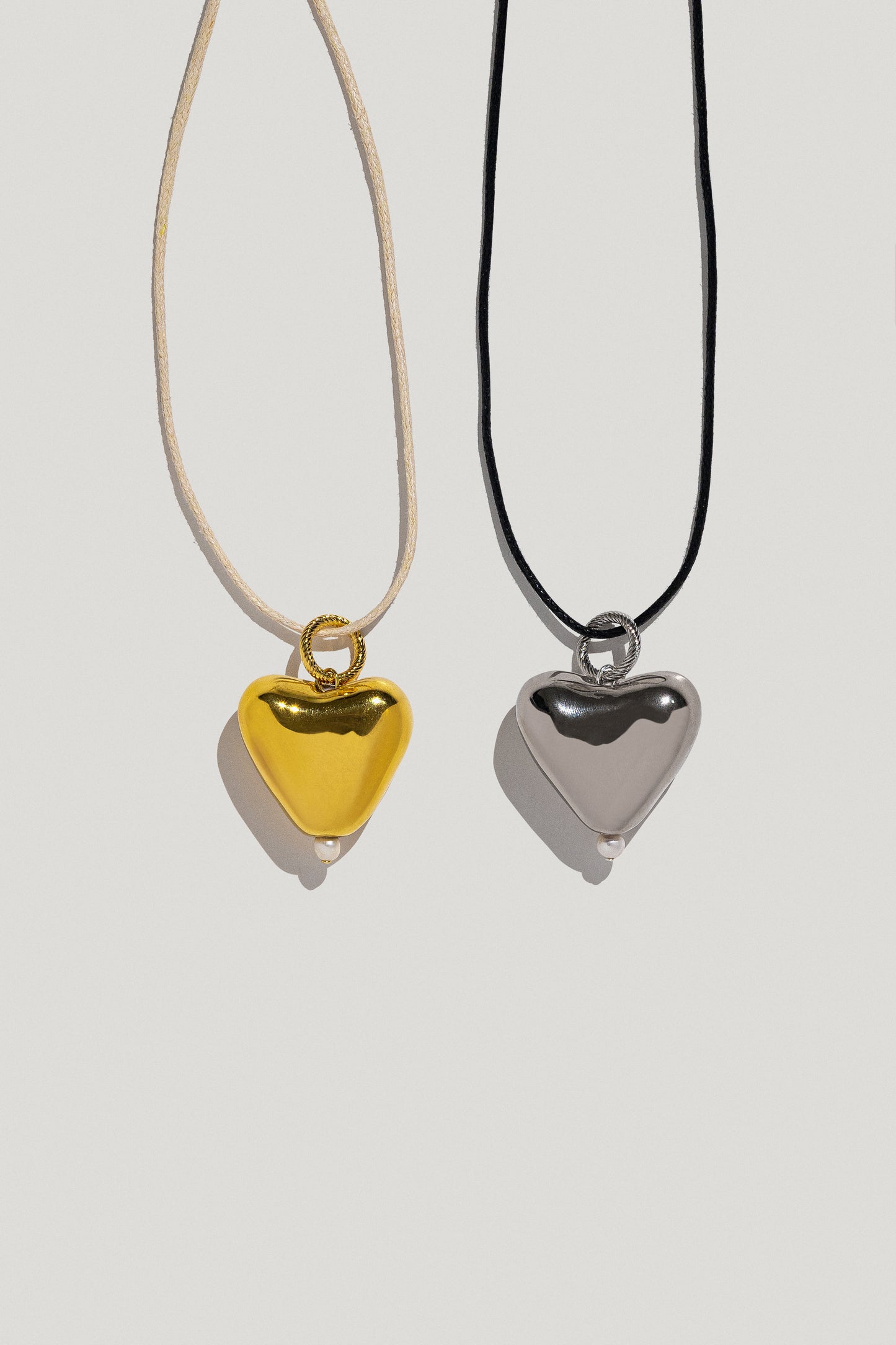 Pendant big heart "SKARB" gold