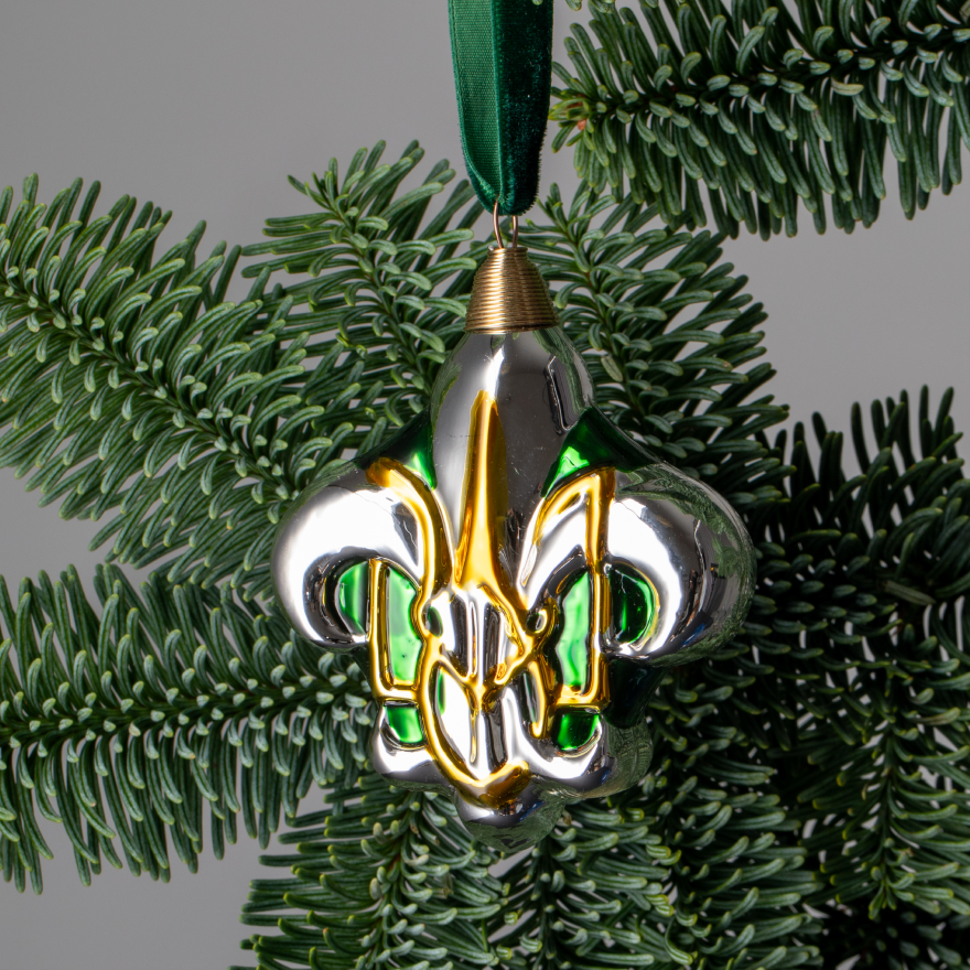 Hand-painted glass ornament «Lily»