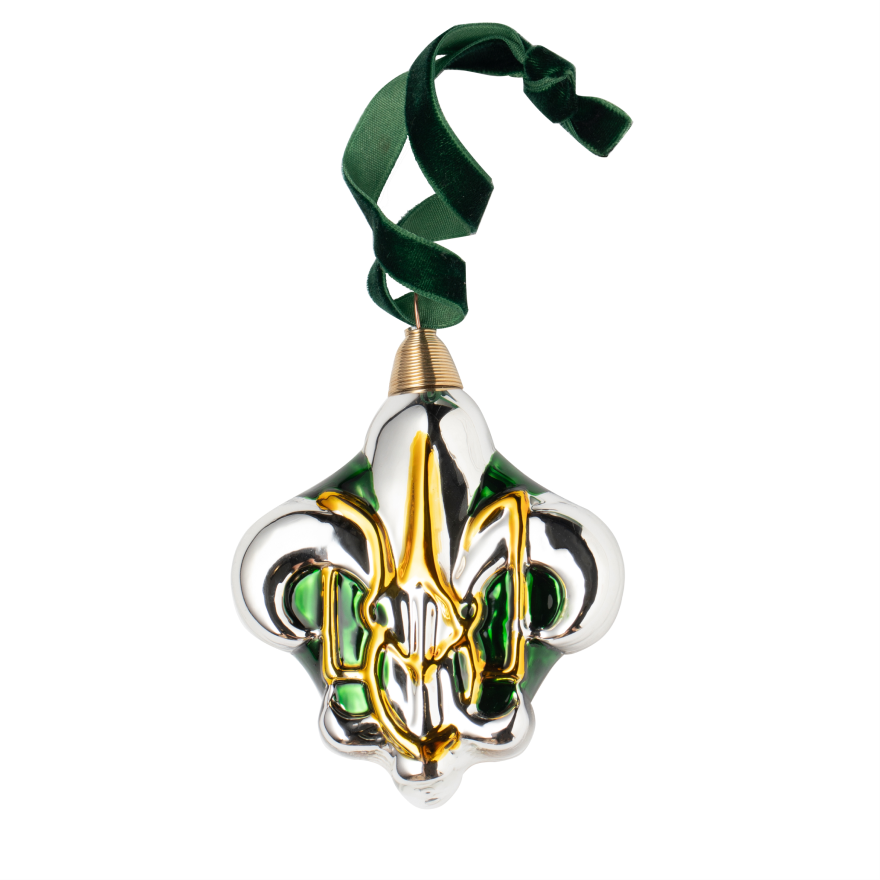 Hand-painted glass ornament «Lily»